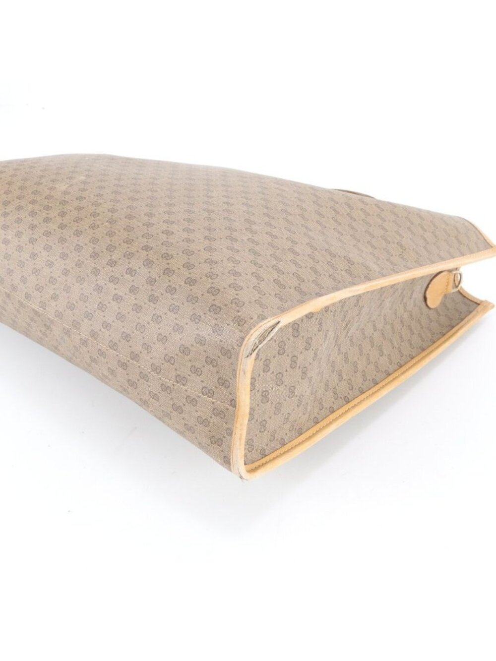 Gucci Vintage Micro GG Leather Tote Shoulder Hand Beige - Picture 8 of 13